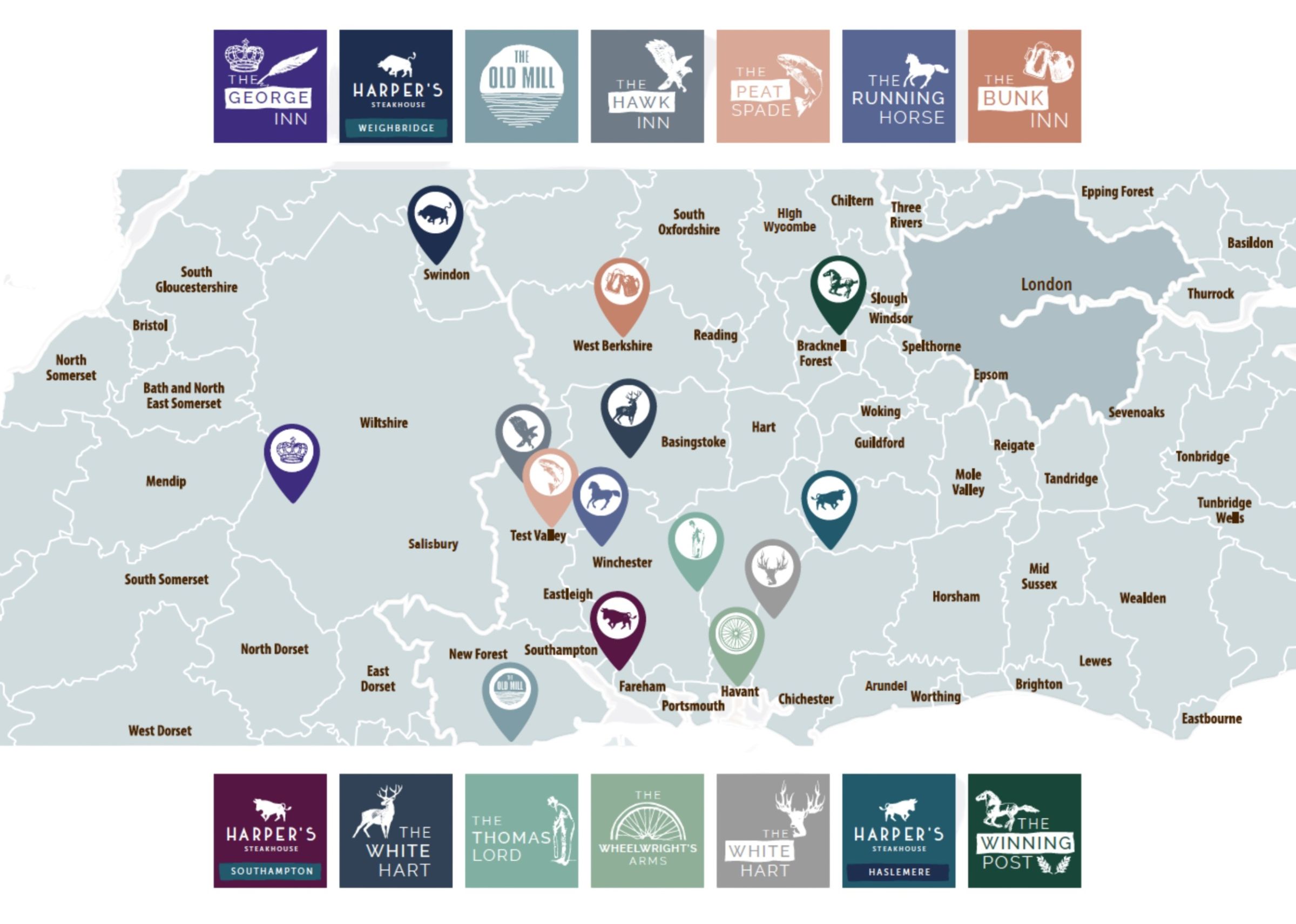 Upham Pub Map